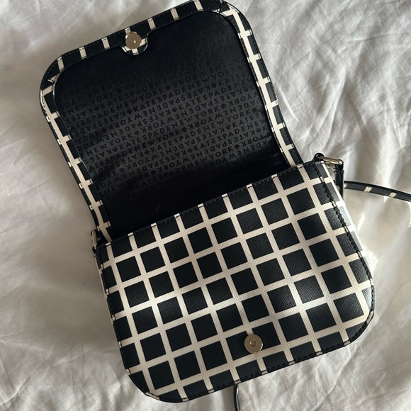 Kate Spade New York Checkered PVC Crossbody Bag - Picture 3 of 5